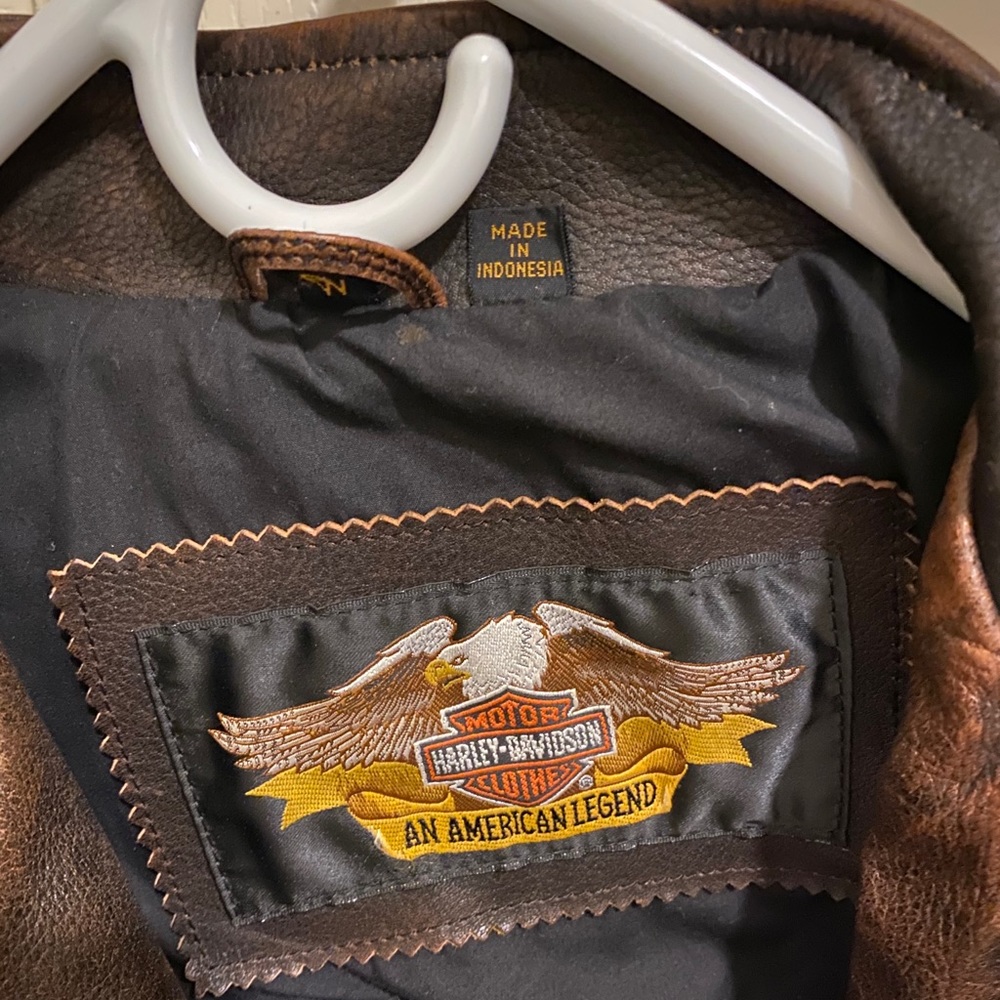 Brown Harley Davidson Leather Jacket